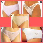 Sell Ladies' 95% Cotton 5% Elasthan Single Jersey Knitted Brief.