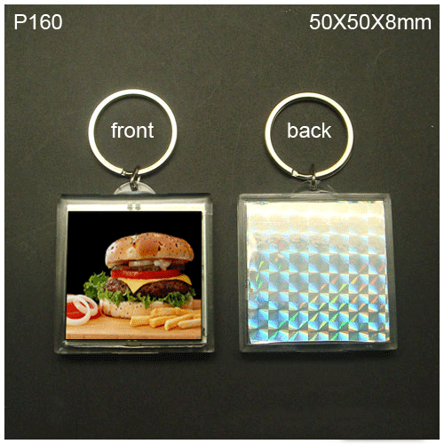 Solar Flashing Lcd Keychain