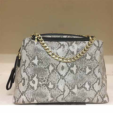 Ladies' handbag in snake leather