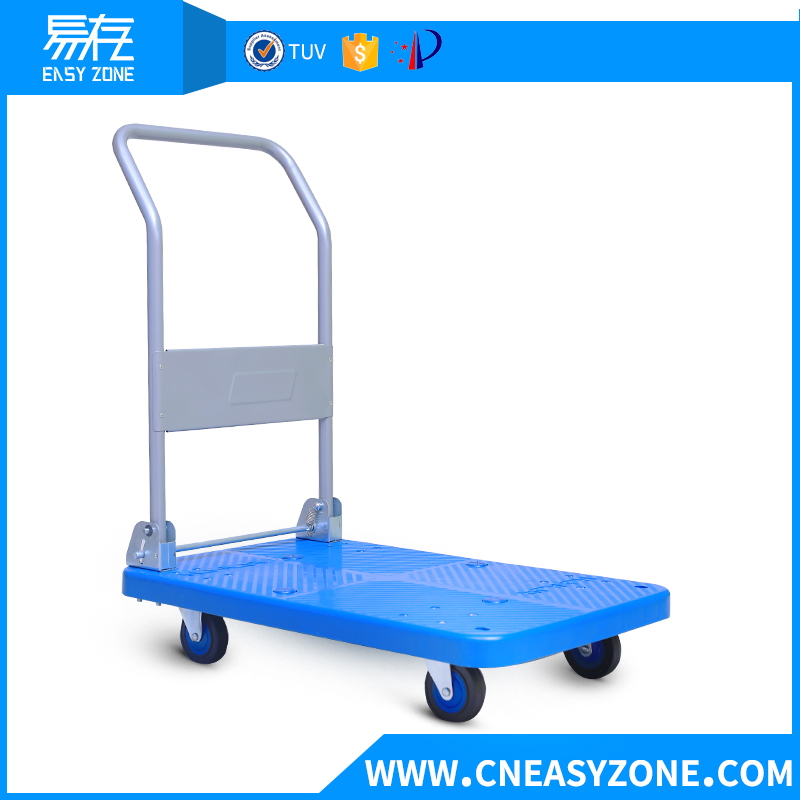 250 kgs heavy duty folding portable plastic platform trolley