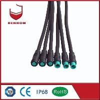 Sell M6 mini waterproof connectors 2 pole IP 67 DC for Intelligent product waterproof connector, M6