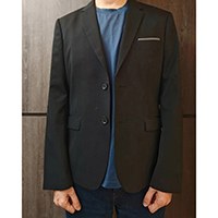 MEN 43% POLYESTER 30% WOOL 25% COTTON 2% PU WOVEN SUIT