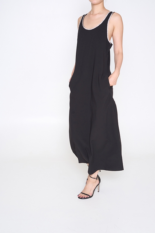 LADIES RHINESTONE KNIT DRESS