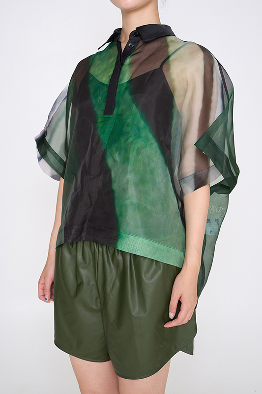 LADIES 100% SILK WOVEN BLOUSE