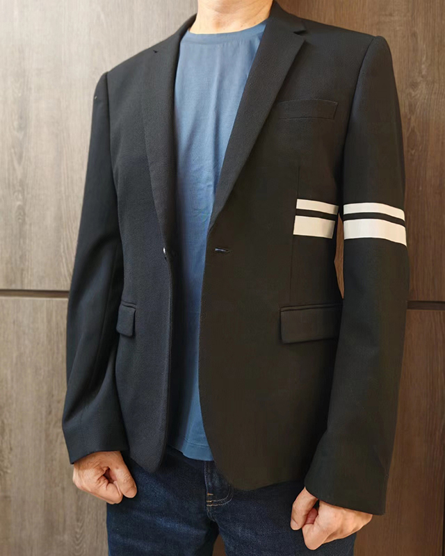 MEN 95% WOOL 5% SPANDEX WOVEN SUIT