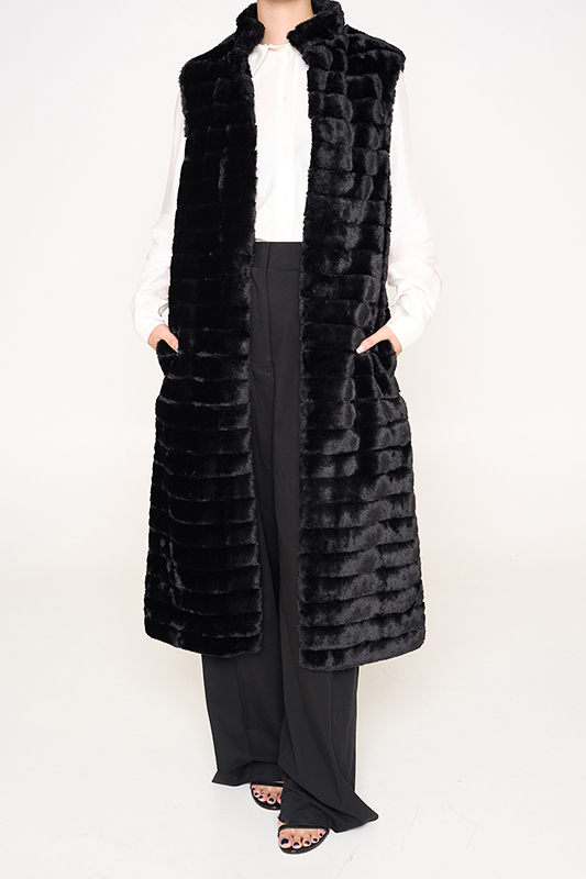 LADIES 100% POLYESTER LONG GILET