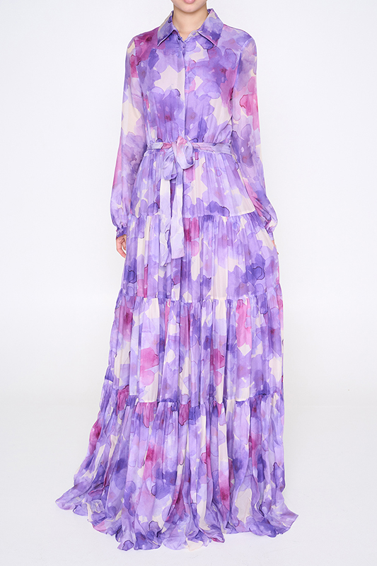 LADIES 100% SILK WOVEN DRESS