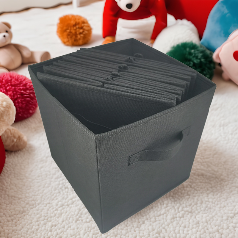 6 pack collapsible non woven household storage cubes