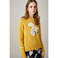 Squirrel Yellow Sweater