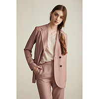 Kyla Pink Boyfriend Jacket / Kyla Pink Classic Pants