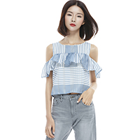 Glynis Organza Strip Top