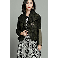 Susanna Knit Dress/Gayle Buckle Jacket