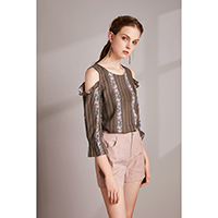 Elinor Floral Stripe Top / Verona Soft Pink Shorts