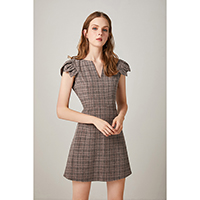 Amber Petal Sleeve Dress