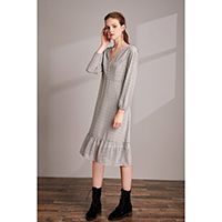 Mavis Ruffle Hem Dress