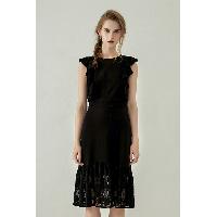 Charlotte Ruffle Sleeveless Patchwork Dress