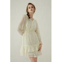 Salche Smocking Ruffle Dress