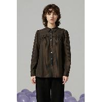 Ecila Stripe Pleated Shirt