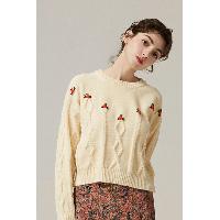 Nodlig Floral Decored Sweater