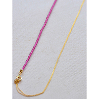 Garnet Crystal Gold Necklace