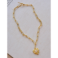 Pearl on Gold Melt Necklace