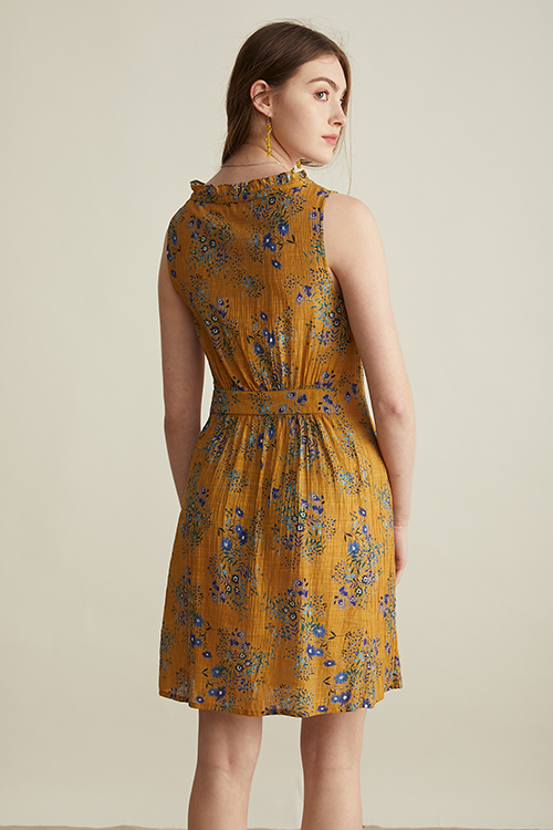 Maura Ethnic Print Dress