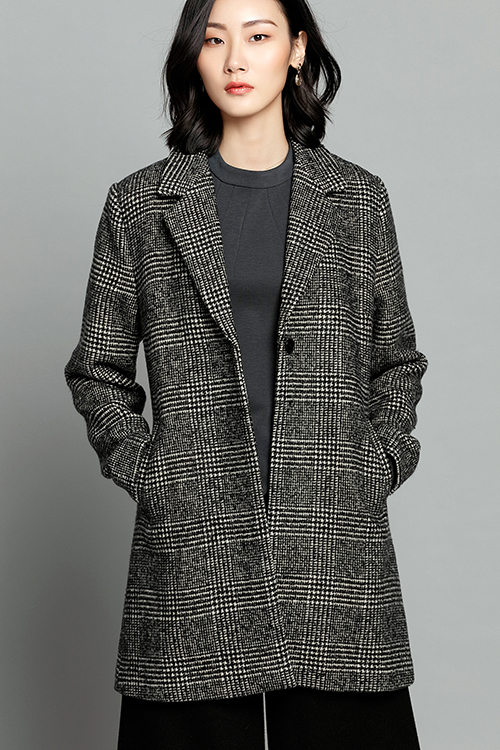Gayle Chess Wool Coat