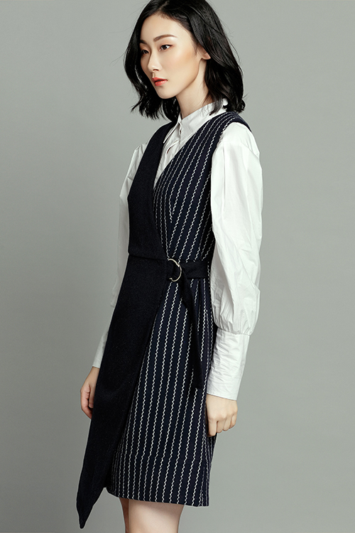 Ida Coffee and Tea Dress/Selena Oversize Shirt
