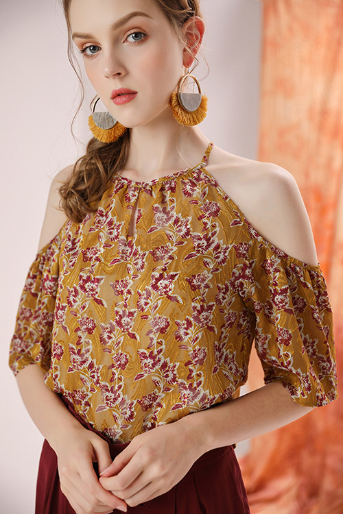 Kendra Halter Shoulder Top