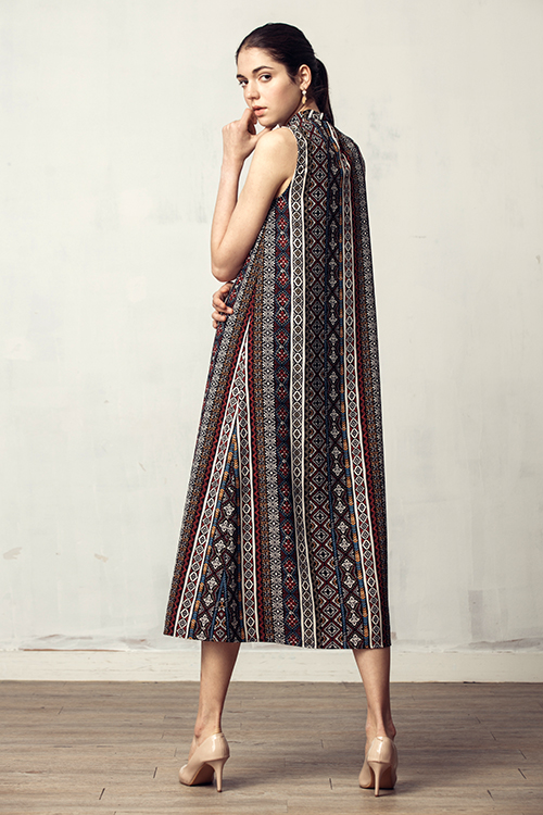 Campbell Ethnic Printed Maxi Dress