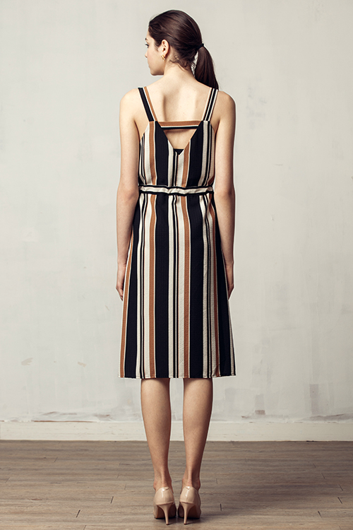 Sussex Stripe Square Neck Dress