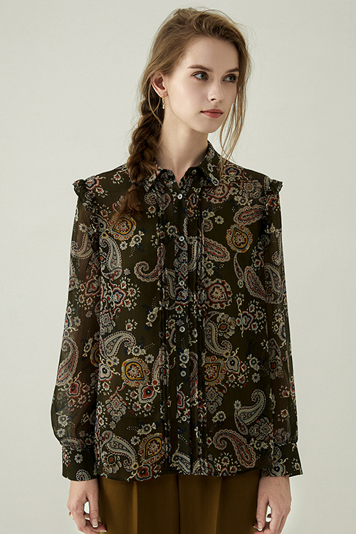 Courtney Pleated Shirt