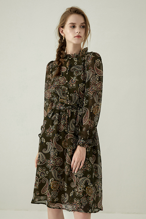 Courtney High Collar Dress
