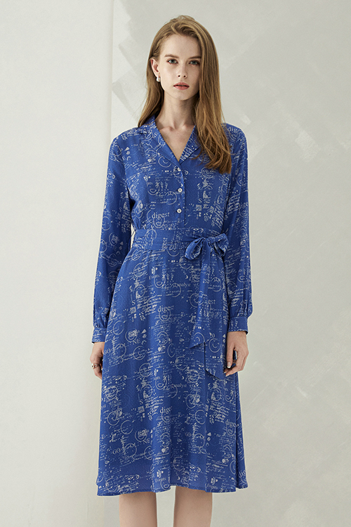 Camden Letter Printed Midi Dress