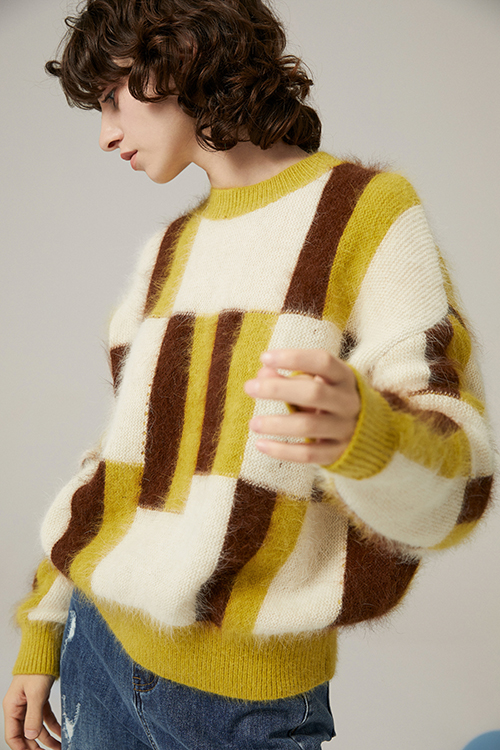 Nillam Chess Angora Sweater
