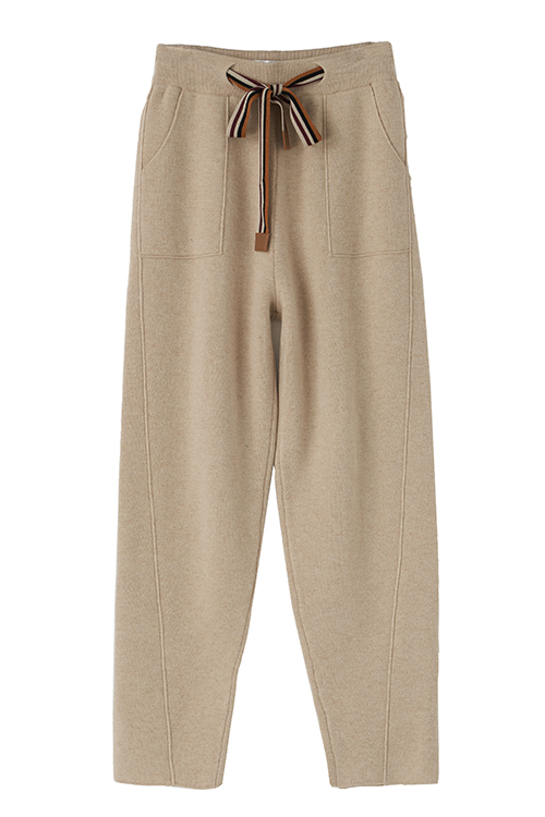 Jadyn Classic Knit Pants - Beige