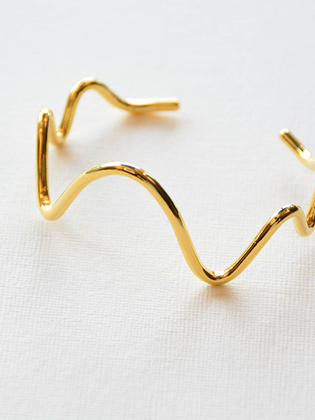 Wave Shaped Bangle