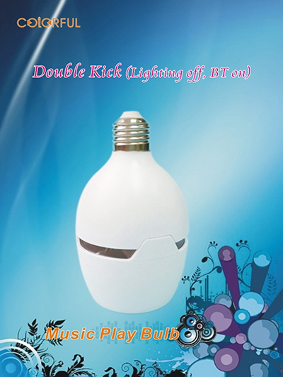 BT Music Bulb with Double Click ( control light ON / OFF )