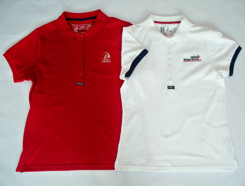 Ladies Short Sleeve Polo Shirt(Left),Men's Short sleeve Polo Shirt(Right)