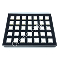Black Gemstone Display Tray (Square)