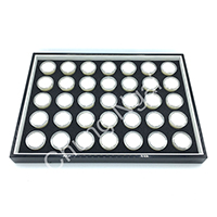 Black Gemstone Display Tray (Round)