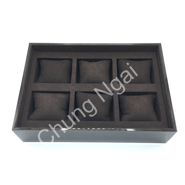 Wooden & Brown Bangle Tray