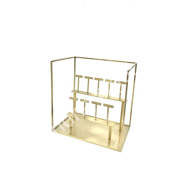 Gold Metal Multi-earring Display Stand