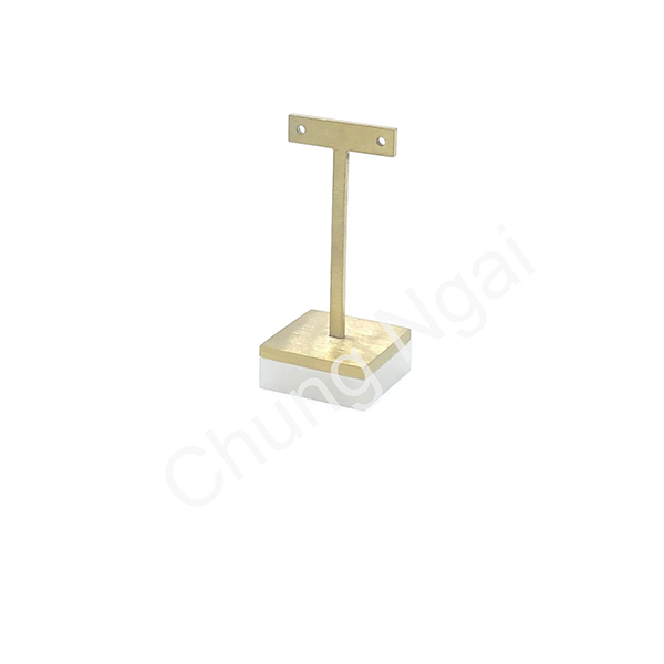 Gold Metal Earring Display Stand