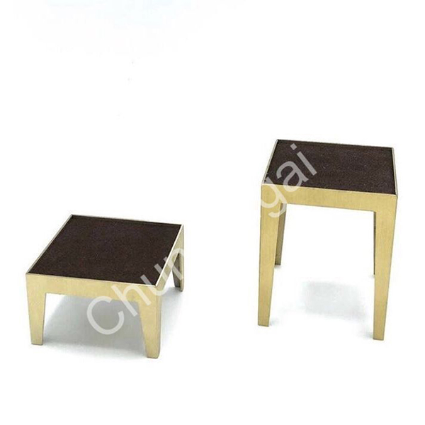 Gold and Brown Metal Jewelry Stand