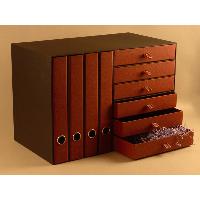 Folder Stand with Drawer (Red)