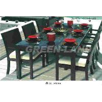 Pe Rattan Furniture Dining Set Gl-f1055
