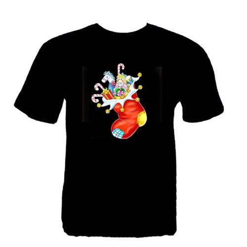 Sound Activated El Flashing T-shirt
