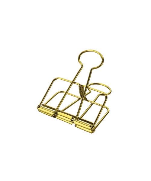 Skeleton Clip Rectangle shape 5# golden color