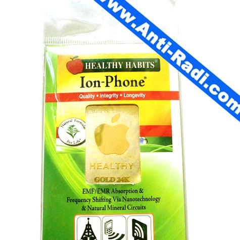 24K gold apple anti radiation sticker
